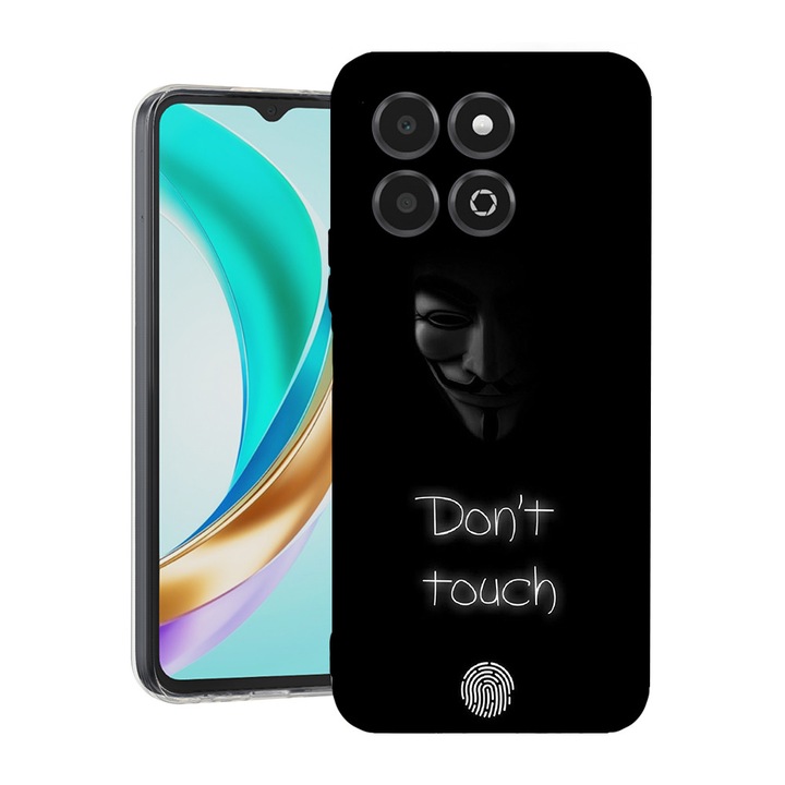 BestCase® Husa Clear Slim Silicon Compatibila cu Honor X6c, Don’t Touch My Phone, 3119582 T 1167