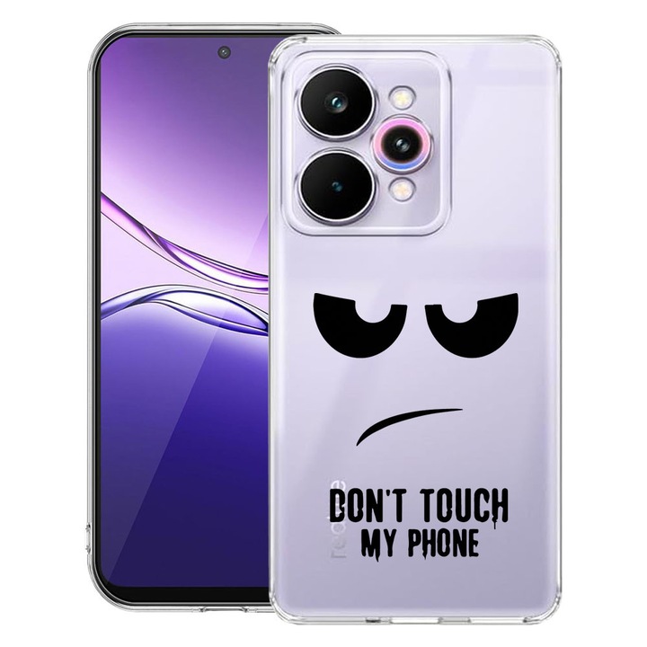 BestCase® Husa Clear Slim Silicon Compatibila cu Realme 15 / 15 Pro, Don’t Touch My Phone, 3119585 T 90