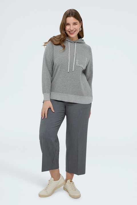 Fiorella Rubino, Hanorac cu buzunar pe piept, Gri melange