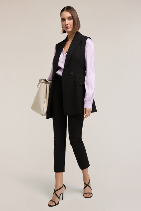 Motivi, Pantaloni crop uni, Negru