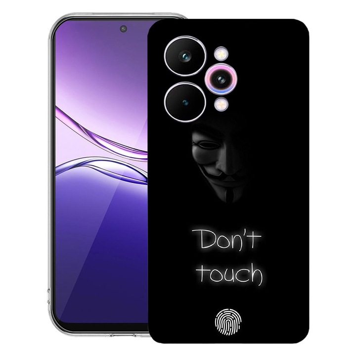 BestCase® Husa Clear Slim Silicon Compatibila cu Realme 15 / 15 Pro, Don’t Touch My Phone, 3119585 T 1167