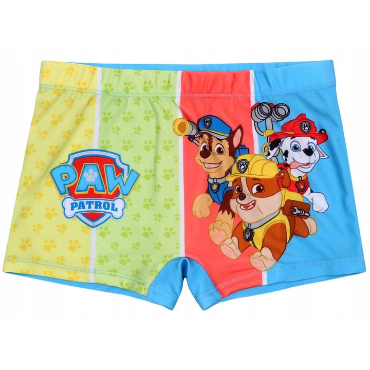 Costum de baie baieti, Paw Patrol, Multicolor, 110-116 CM