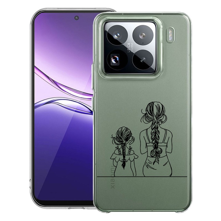 BestCase® Átlátszó Slim Szilikon Tok Kompatibilis Xiaomi 15 Pro, Anya és Lánya, 2099962 T 1048