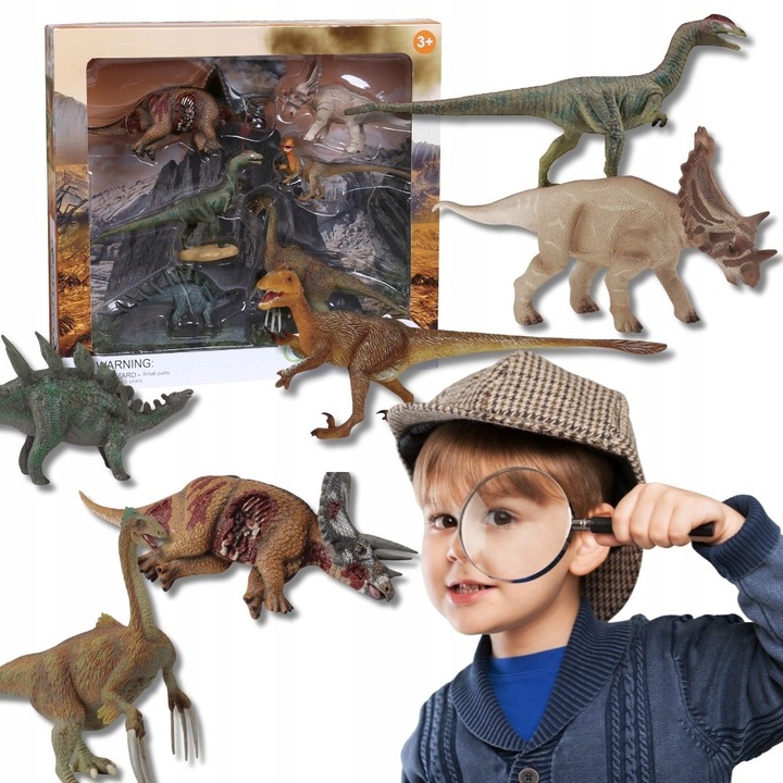 Set Figurine Dinozauri, Collecta, 6 figurine, 33x9x30cm