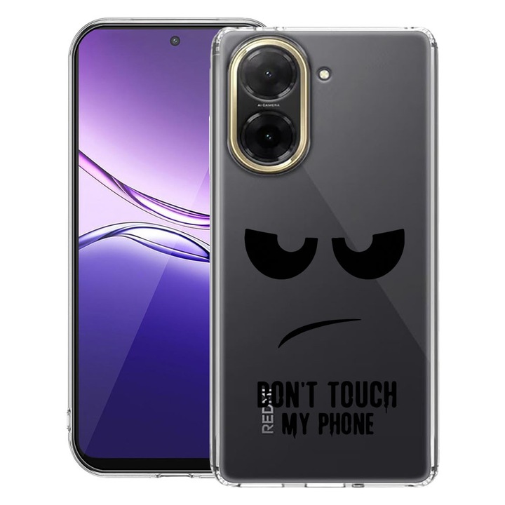 BestCase® Husa Clear Slim Silicon Compatibila cu Xiaomi Redmi A5 ( 171 mm ), Don’t Touch My Phone, 3128371 T 90