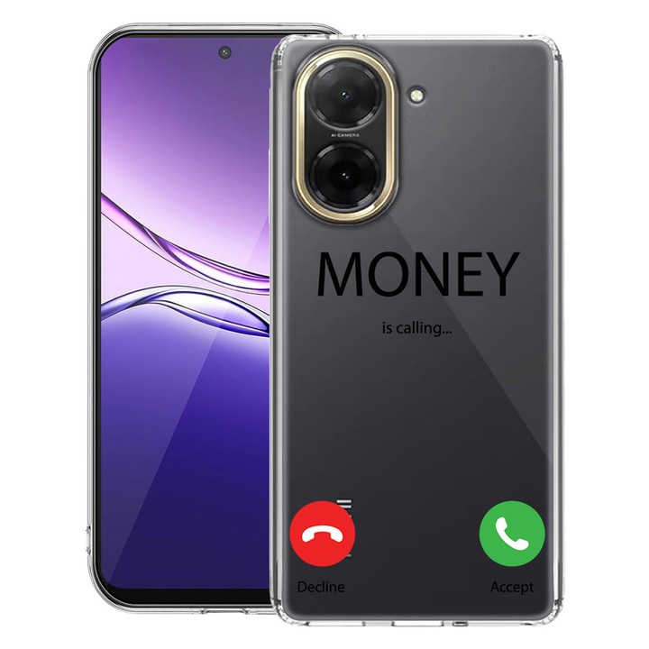 BestCase® Husa Clear Slim Silicon Compatibila cu Xiaomi Redmi A5 ( 171 mm ), Money Is Calling, 3128371 T 986