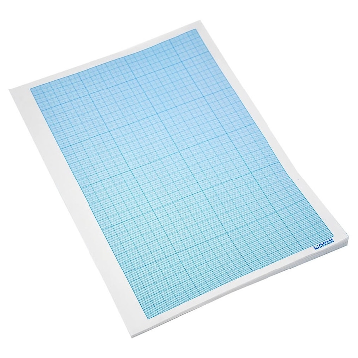 Hartie milimetrica A4, 10 coli/set, 5 seturi