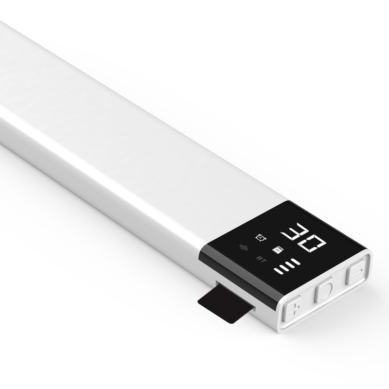 Bara de sunet, Bluetooth, card TF, conductie osoasa, calitate a sunetului de inalta definitie, ajutor pentru somn, zgomot alb, temporizator, baterie de 650 mAh, incarcare USB, portabila, alb