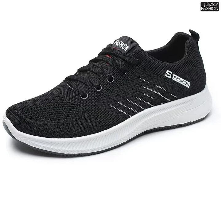 Pantofi sport ''superfashion htms-12 black gray''