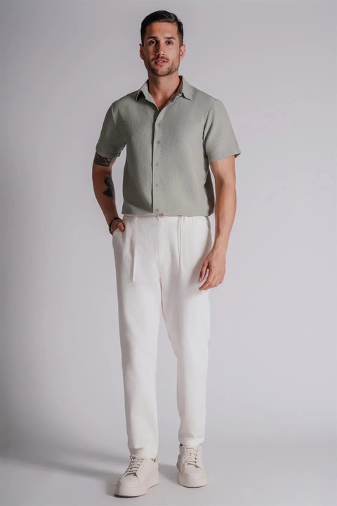 Pantaloni barbati, BRACCAS, Ecru