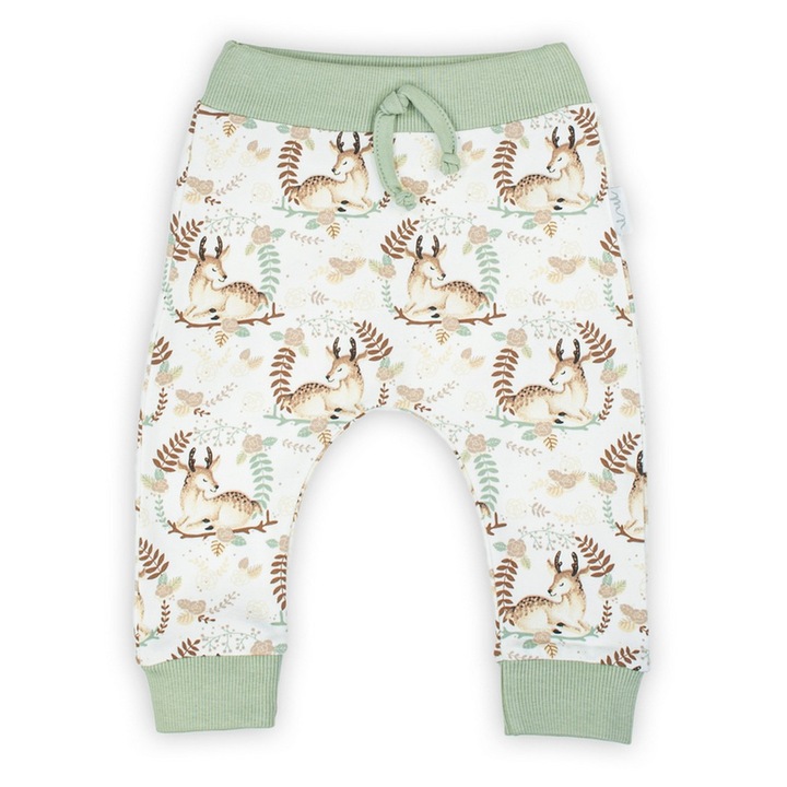 Pantaloni de trening fete, NICOL, Alb