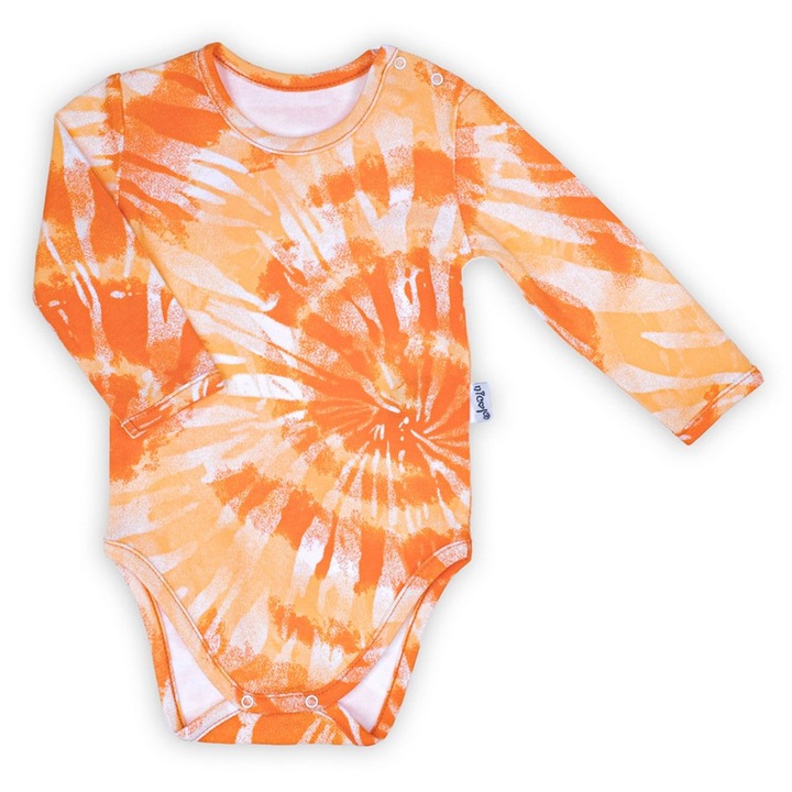 Narancssárga pamut body Nicol, hosszú ujjú, Narancssárga