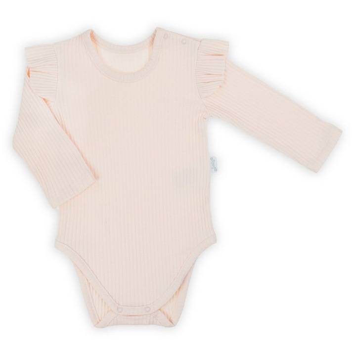 Body pentru fete, NICOL, somon, bumbac, Roz somon