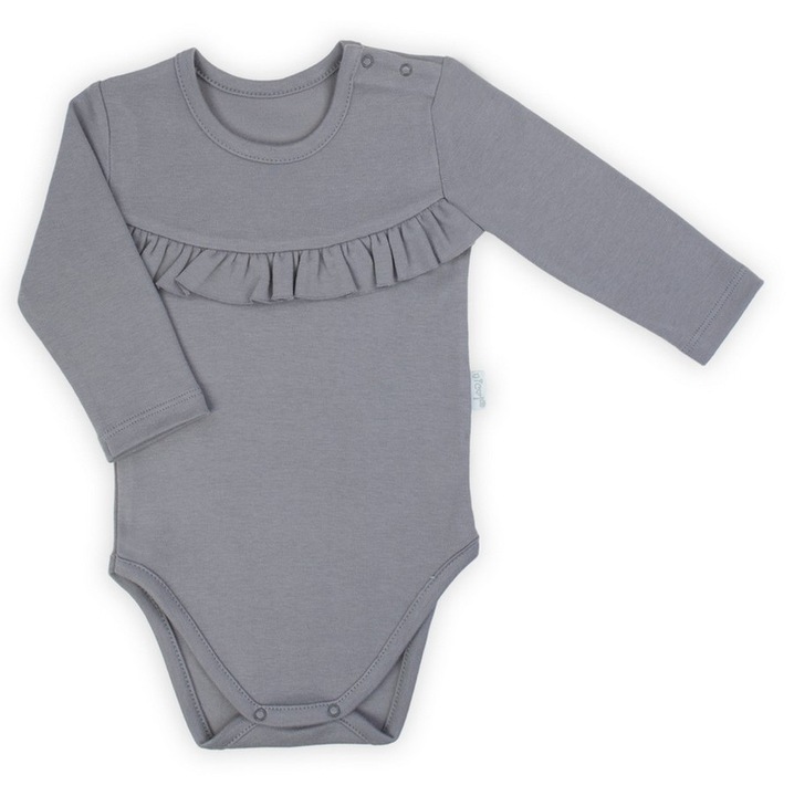 Nicol baba body, pamut, sötétszürke, Sötétszürke