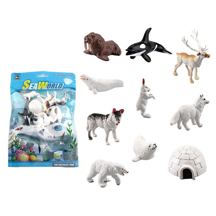 Комплект от 10 фигурки на деца, реалистични модели, многоцветни