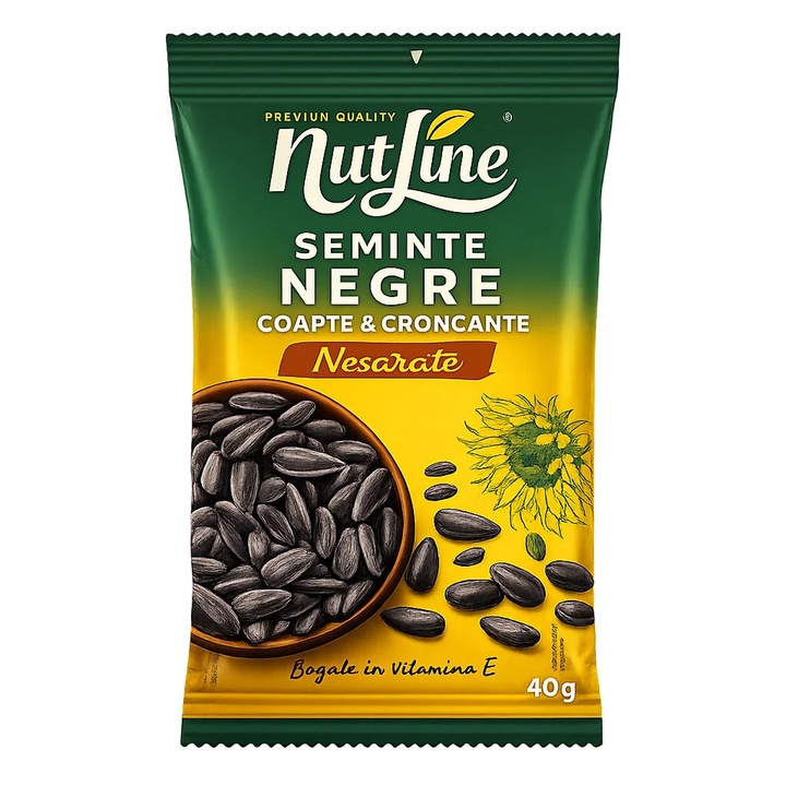 Seminte Negre Coapte & Nesarate, Nutline, 9 x 40 g