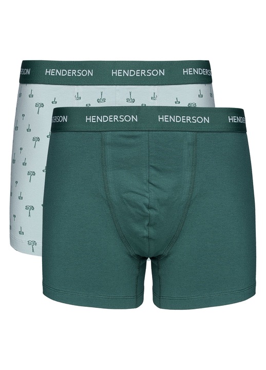 Boxeri barbati, Henderson, set de 2 perechi, verde, 3XL