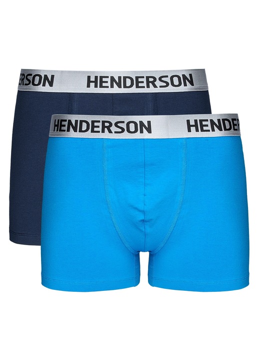 Boxeri barbati Henderson, set de 2 perechi, albastru-marin, XL