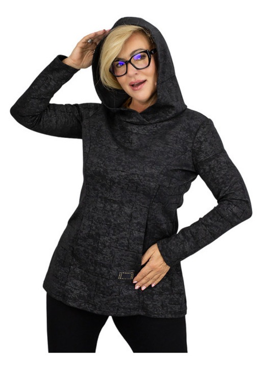 Bluza kangaroo, Negru