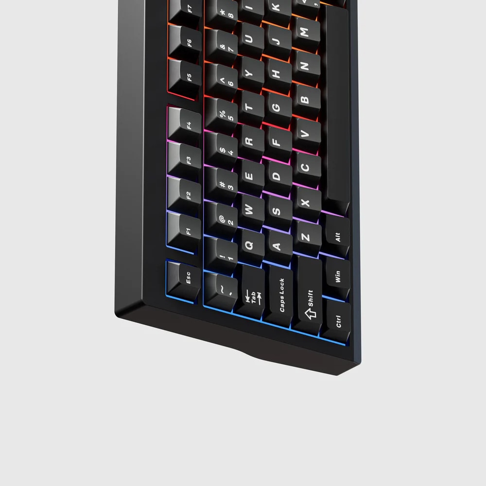 QwertyKey75 PRO V2 Black Switch Liniar Bluetooth Wireless Hotswap