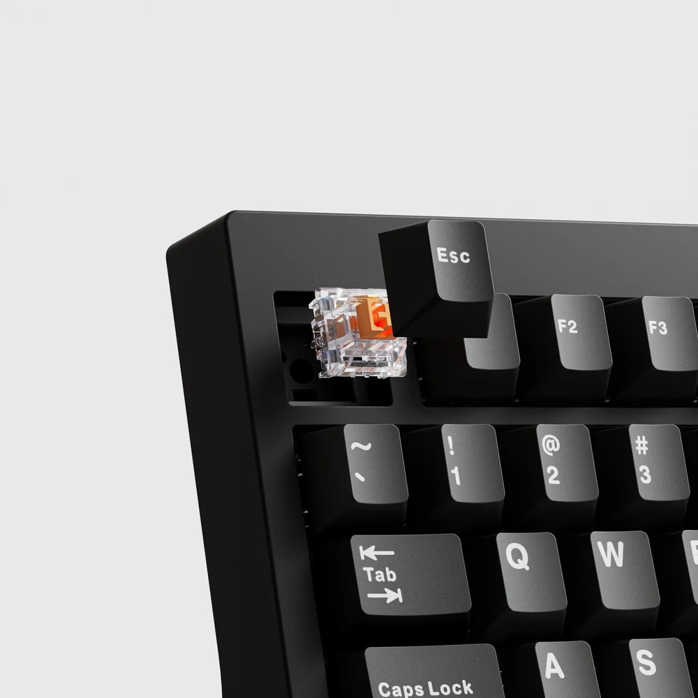 QwertyKey75 PRO V2 Black Switch Liniar Bluetooth Wireless Hotswap