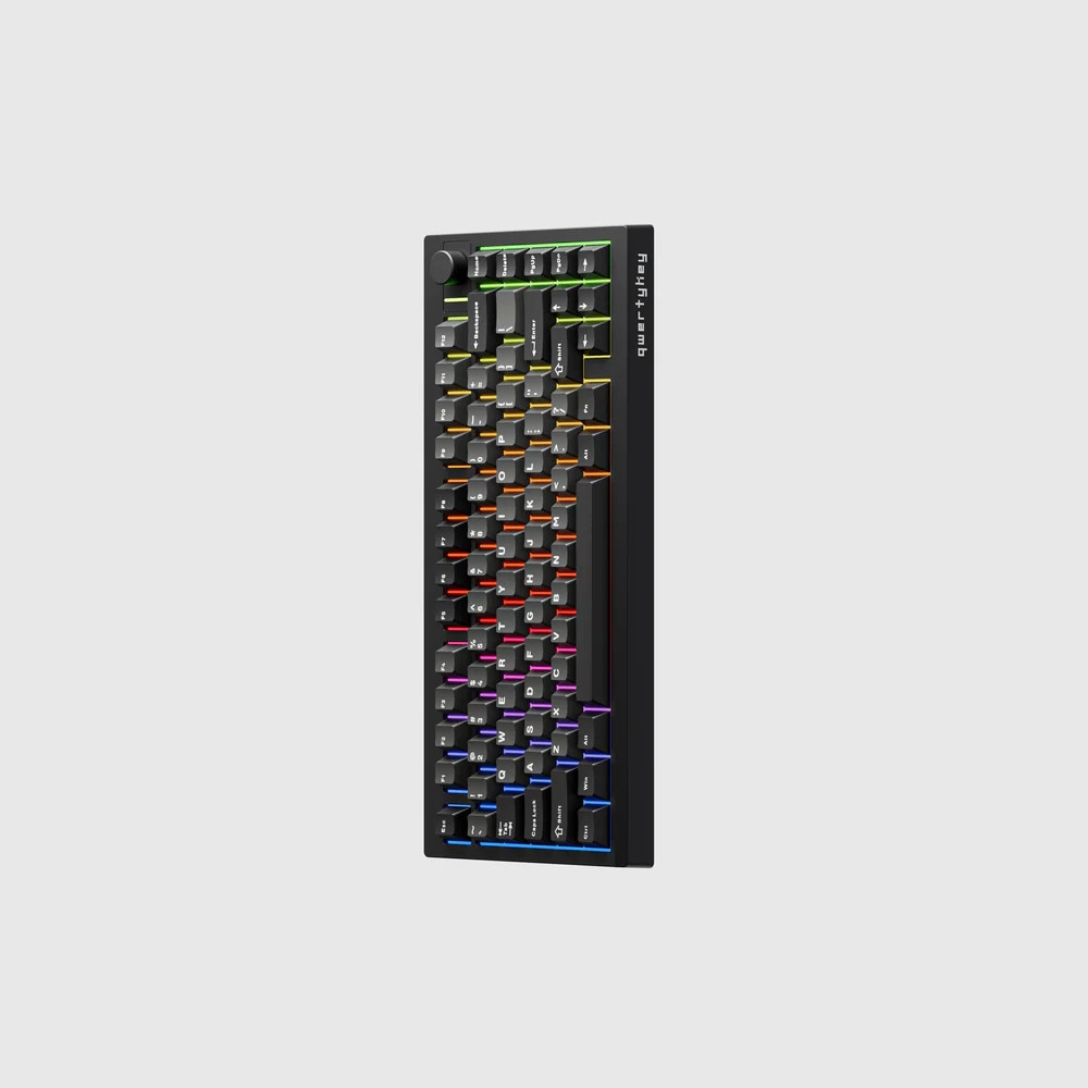 QwertyKey75 PRO V2 Black Switch Liniar Bluetooth Wireless Hotswap