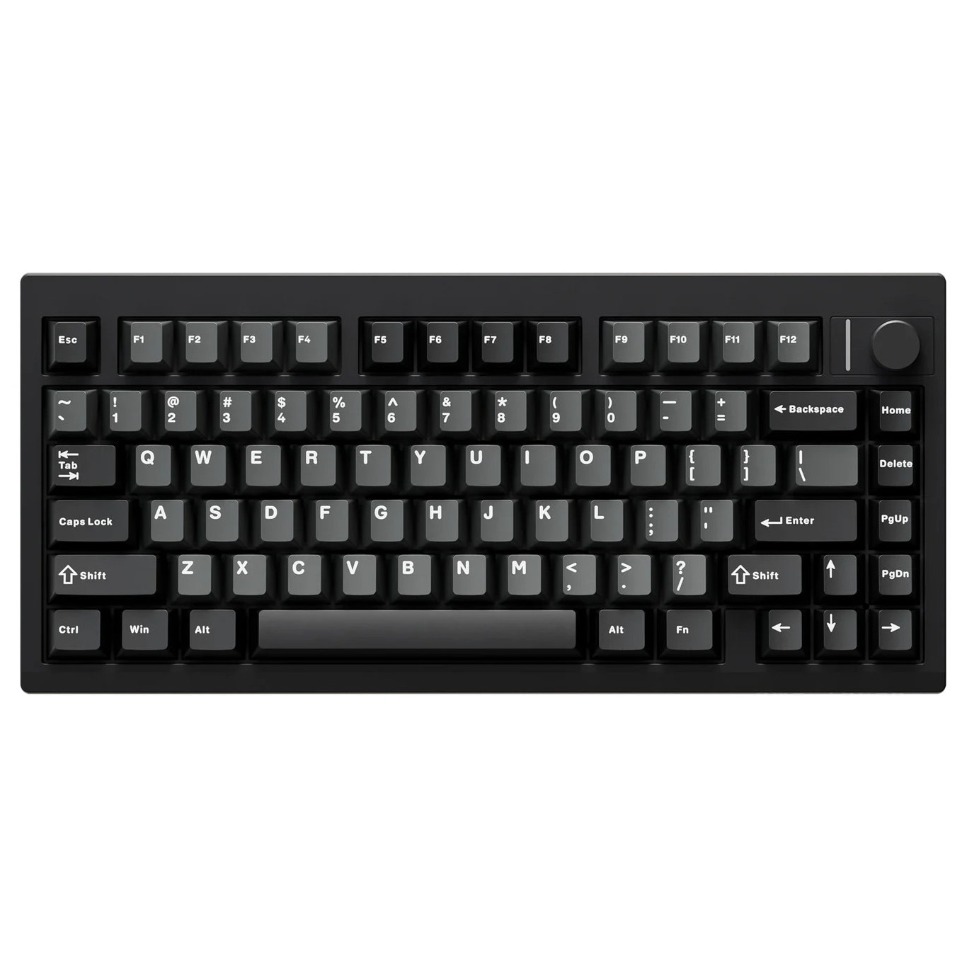 QwertyKey75 PRO V2 Black Switch Liniar Bluetooth Wireless Hotswap