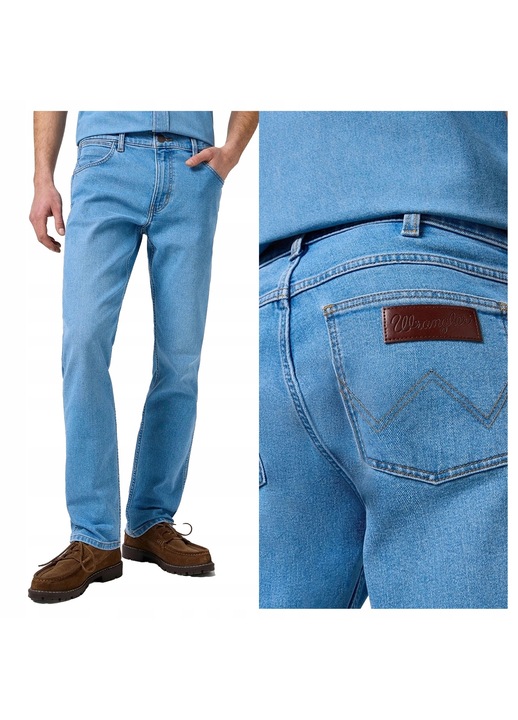 Ferfi Hosszu Blugi Wrangler Greensboro, Kék