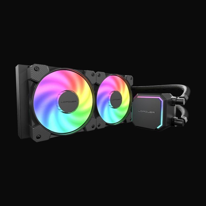 LC Power LC-CC-240-B-ARGB JetFlow, 277749, Ventilátorok, Hűtők, Előlapi panelek