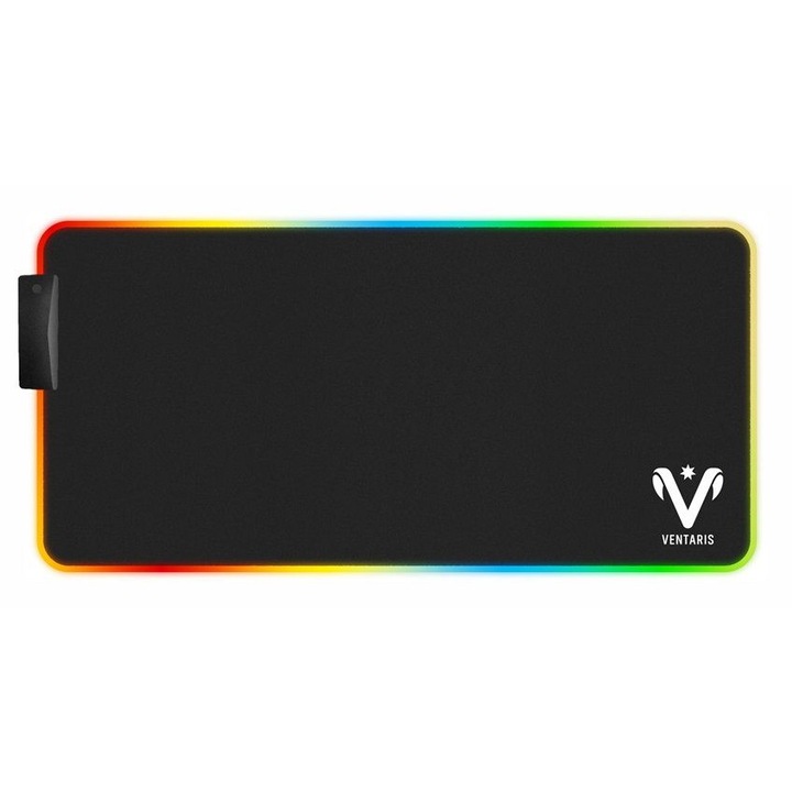 Ventaris Egerpad VMP904-3XL Nebula RGB, 1220x590x3mm, negru