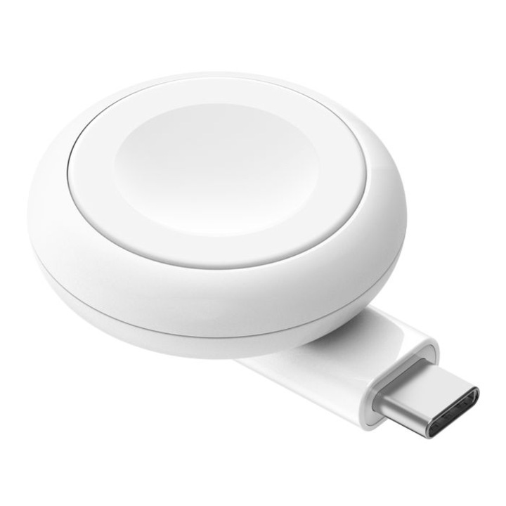 Incarcator wireless Belkin BoostCharge portabil USB-C pentru Apple Watch, alb