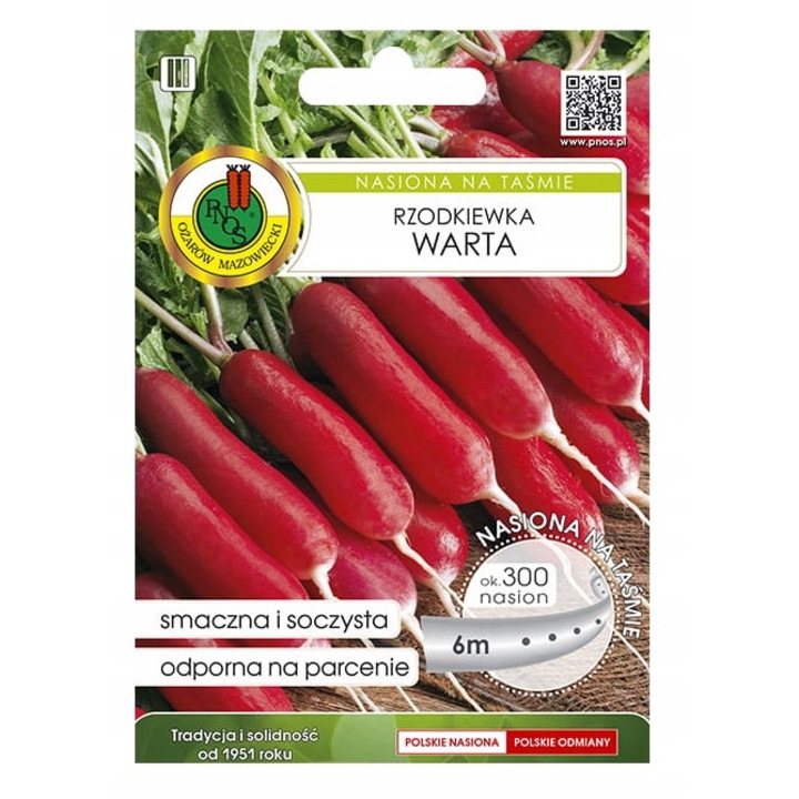 Radacina Warta, Pnos, 300 seminte pe banda, rosie, 6m