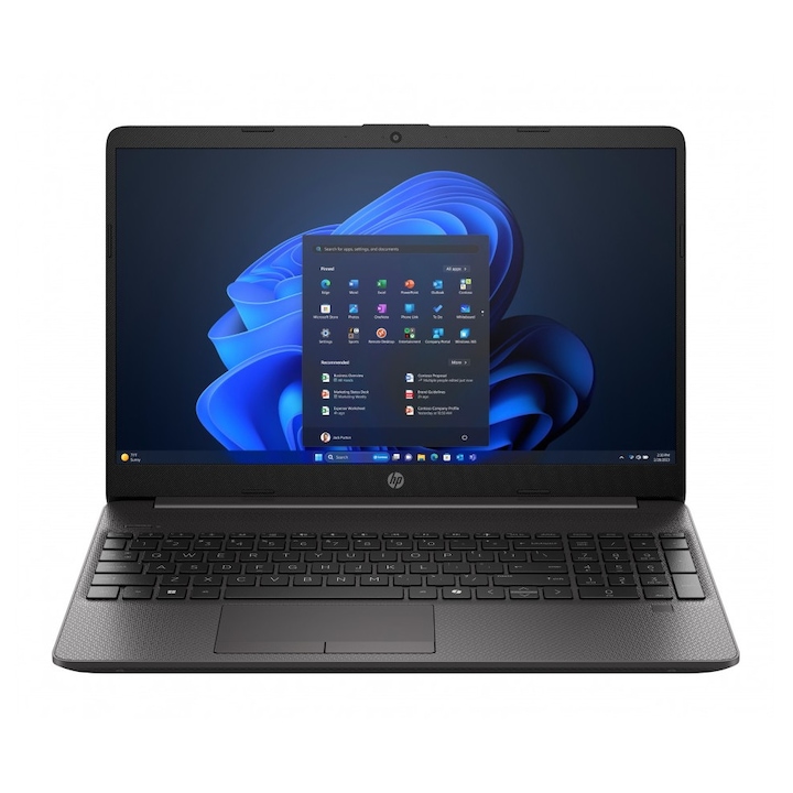 Laptop HP 250R G9, 15.6" Full HD, Intel® Core™ 7 150U pana la 5.4 GHz, 16 GB RAM DDR4 3200, 512 GB SSD, Intel Graphics, Free Dos, Dark Ash 512 GB
