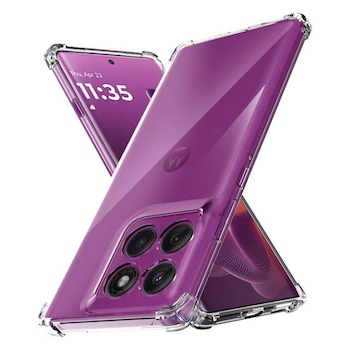 Husa Upzz® Shock Armor Compatibila Cu Motorola Edge 60 PRO, Protectie Sporita, Silicon, Transparenta