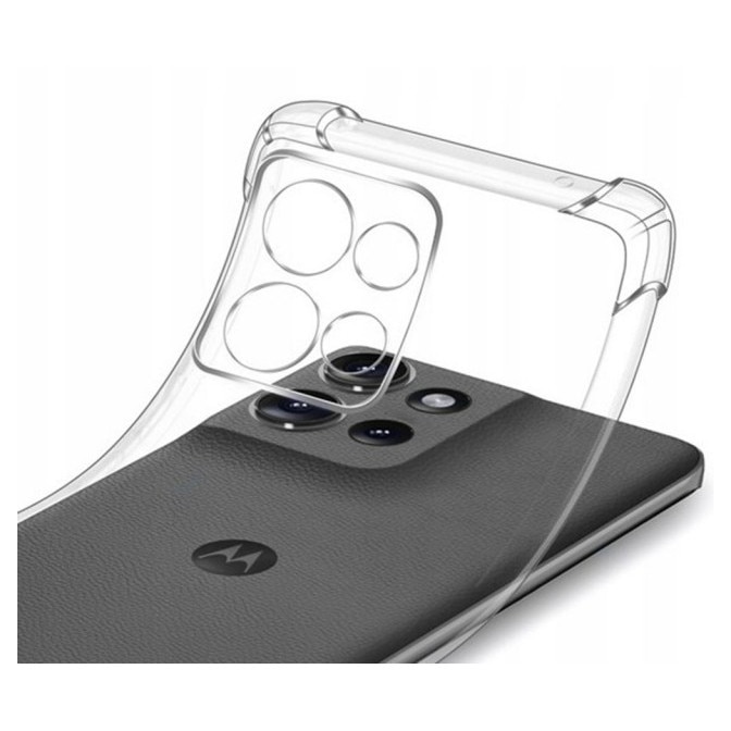 Husa Upzz® Shock Armor Compatibila Cu Motorola Edge 70, Protectie Sporita, Silicon, Transparenta