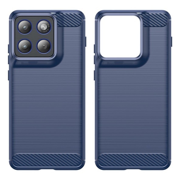 Husa Spate Upzz® Carbon Pro, Compatibila Cu Motorola Edge 70, Protectie Perfecta, Silicon, Albastru