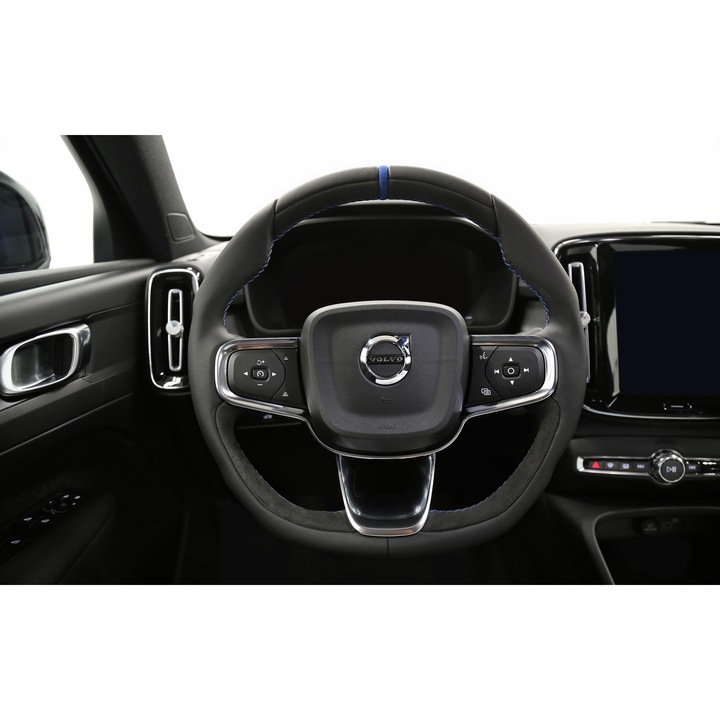 Heico sportkormány, bőr és Alcantara, fekete/kék, Volvo XC40/C40-hez, új