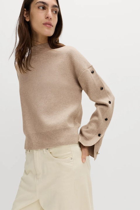 Marks & Spencer, Pulover cu slituri cu nasturi, Bej