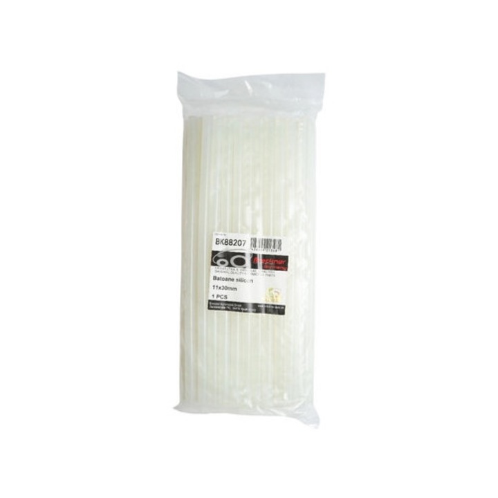 Set 35 batoane silicon transparente 11x300mm pentru pistol de lipit la cald Breckner Germany