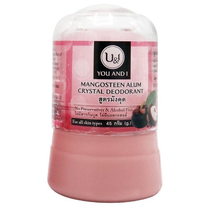 Dezodorant cu cristale, U&I, cu aromă de mangostan, 45 g