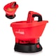 Dispozitiv universal de imprastiere Lehmann 2, 7 L pentru seminte, ingrasaminte si sare, utilizare iarna/vara, 5 trepte de dozare, reglare imprastiere 0, 2–2, 7 m, 1800 RPM, 1, 2 kg, rosu