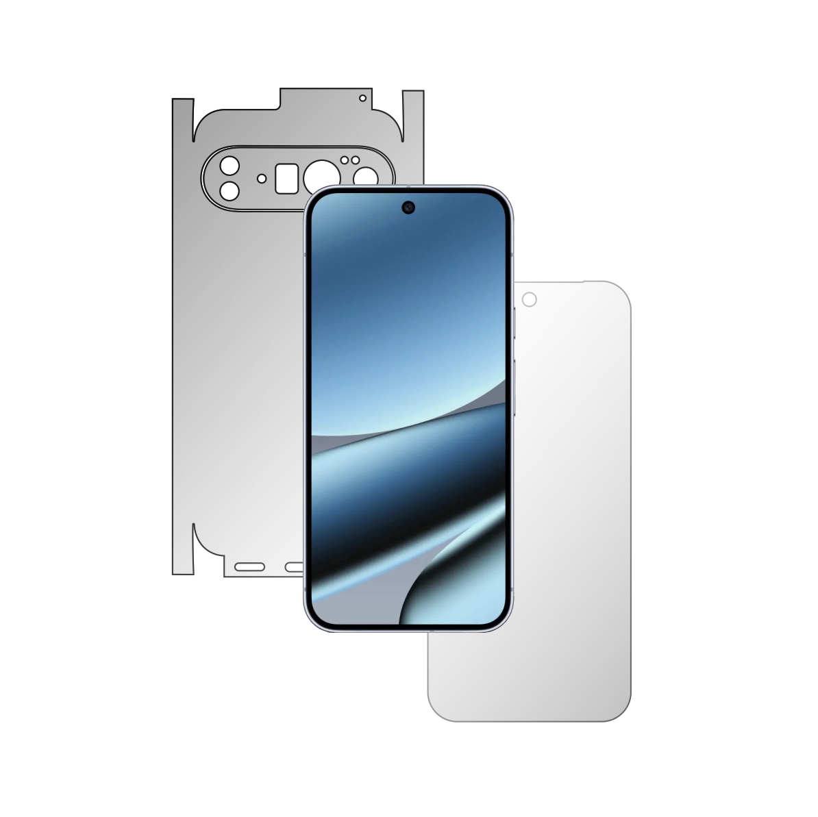 Folie Protectie Full Body iSkinz Mata pentru Google Pixel 10 Pro - 360 Cut, Siliconica pentru Ecran, Spate si Laterale, Matte Anti-Amprenta, Adeziva si Flexibila