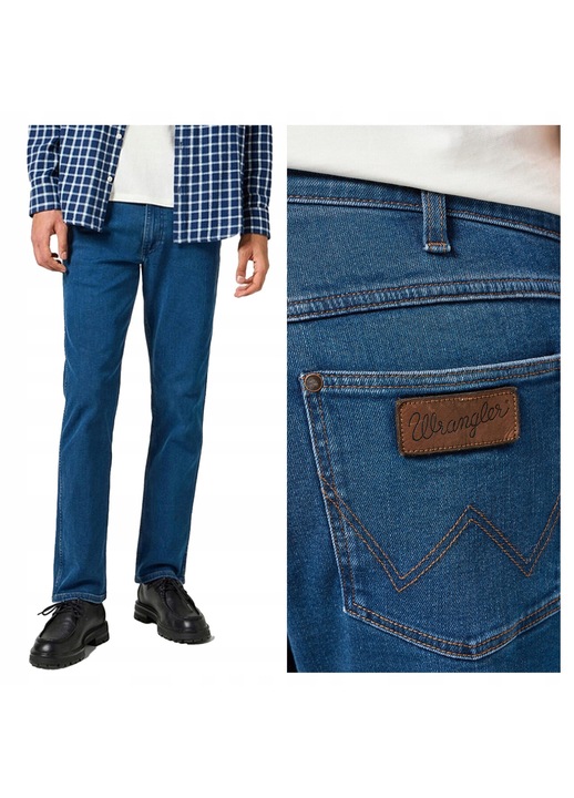 Ferfi kek farmernadrag Wrangler Greensboro, Kék