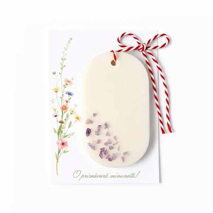 Lunera illatos szójagyertya „Ametiszt” – ruhatár illatosító