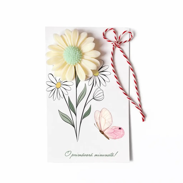 Lunera Martisor illatos „Margaréta” szójaviaszból – ruhatár illatosító és wax melts