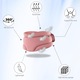 Guler cervical BOMSTOM, suport pentru dureri de gat, ajustabil, roz, universal