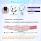 Guler cervical BOMSTOM, suport pentru dureri de gat, ajustabil, roz, universal