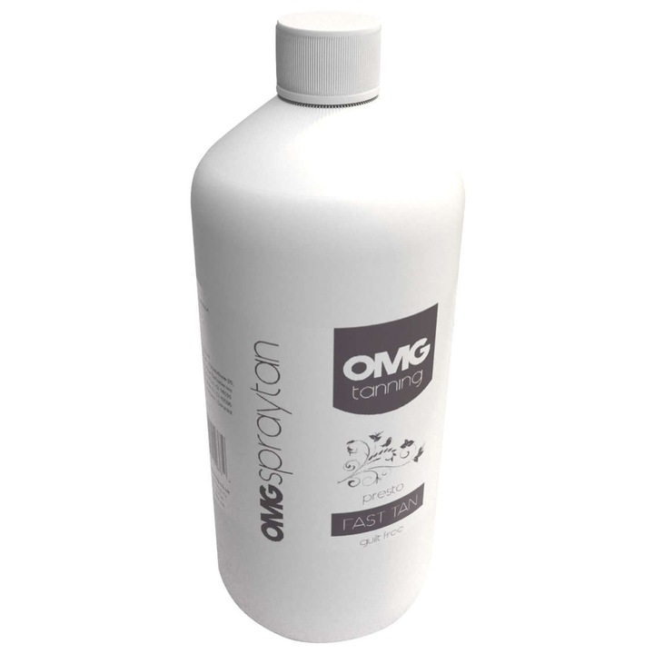 Spraybarnító lotion OMG Presto, Fast, professzionális spraybarnító berendezésekhez, 1000 ml