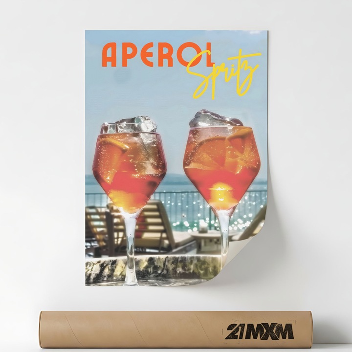 Poster Decorativ Stil Italian 'Aperitivo 85', Material Textil, 21MXM, 30 x 40 cm, Fara Rama