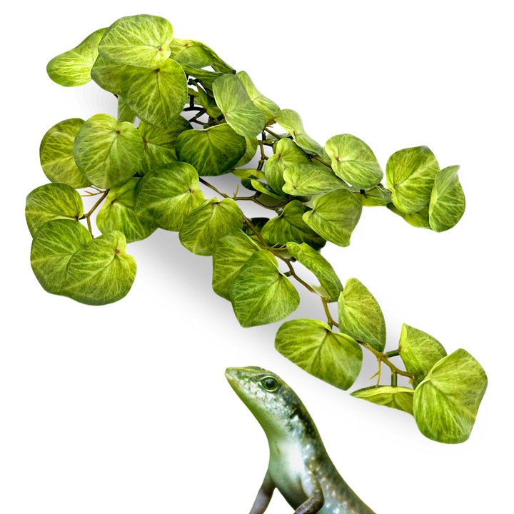 Planta artificiala tropicala BioBush No7 pentru terrarium, 40x22cm, rezistenta la umiditate